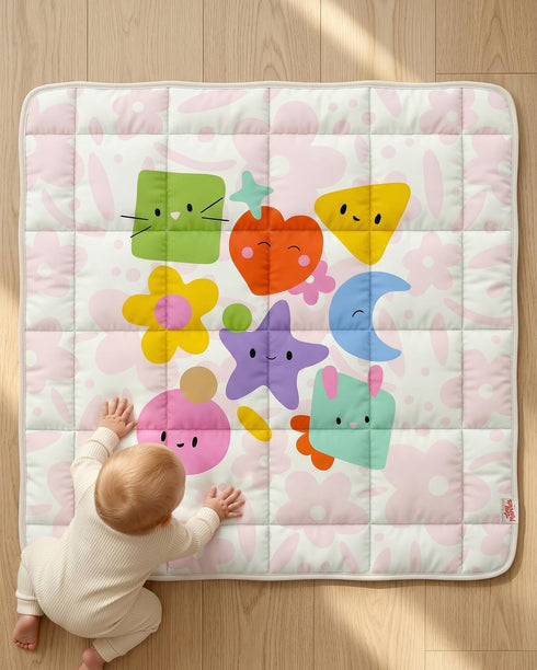Baby Play Mat, Foldable Play Mats for Floor, 50x50 Inches Crawling Mat