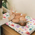 Girls Dinosaur Changing Pad Cover for Baby, Pink Purple Dino Animal Tropical Diaper Change Table Covers