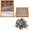 Miniature Book Boxes Display Case Cabinet Anxiety Relief Books Shaking Bookshelf Toy