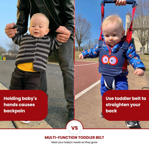 Baby Walking Harness - Toddler Infant Walker Helper - Child Learning Support Assistant Belt for 7-24 Month Old