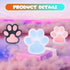 JIACAI 1pcs 5.5in Packaging Big Cat Paw Squishy FuFu Squishy Cute Adorable Soft Silicone Squeeze Toy for Stress Relief