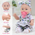 12 Inch Accessories,16 Playset Sets 12 Inch Doll,2 Sets Ecore Fun Baby Doll with Clothes and Pcs Reborn Alive Doll