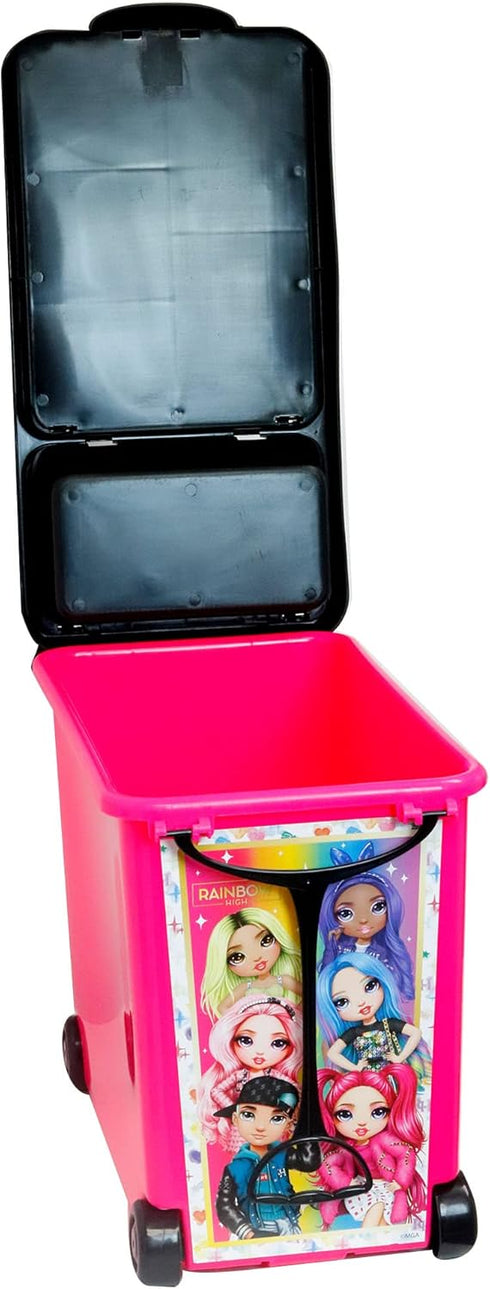 Tara Toys MGA Rainbow High Wheeled Doll Storage & Carrying Case, Fashionable Haven to Keep Dolls Neat for Kids Ages 3+