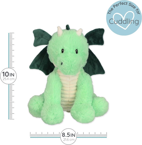 Cozy Daniel Dragon - Microwavable & Weighted Plush Stuffed Animal - Heated Plushie for Warmth - Cute, Soft, Toy