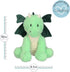 Cozy Daniel Dragon - Microwavable & Weighted Plush Stuffed Animal - Heated Plushie for Warmth - Cute, Soft, Toy