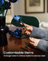 iATOM Set, 12Pcs Blue Rose Bouquet Building Flowers Botanical Collection for Adults