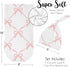 Set, Sweet Jojo Designs Baby Cocoon Swaddle & Beanie (Pink Bows) for Girls, Infant/Newborn Wearable Blanket Jersey