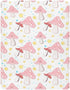 SDMKA 27x39 Inch Pink Orange Mushrooms Crib Sheets for Boys Girls - Portable Microfiber Fitted Crib Sheet for Playard