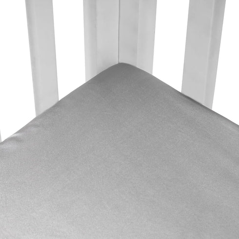 2 Pack Silk Crib Sheets for Baby, Sensitive Hair Satin Baby Mattress Sheet, Unisex 52’’x28’’x8’’