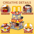 City Street View Burger Shop Building Set, MOC Creative Model DIY Toys, Unique Home Decor, Gift for Kids Age 8+