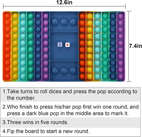 Pop Games Fidget Toy, Math Games for Kids, Family Multiplication Game, Autism Toys for Stress Relief, Birthday Gifts