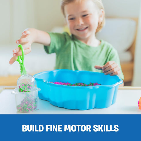 Set, 3+ Educational Insights Pluffle(R) Sensory Station - Sensory Bin Foam No Mess Alternative to Sand Toys & Slime