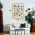 Vintage Succulent Puzzles for Adults - 1000 Pieces - Cactus Jigsaw Puzzle Featuring 23 Succulent Plants
