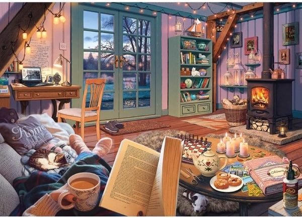 Ravensburger Cozy Retreat - 300 Piece Large Format Jigsaw Puzzle - Premium Quality Brain Game
