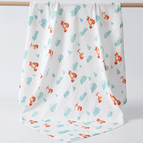 47x47 Inches, POMISO Muslin Swaddle Blankets for Boys & Girls, Newborn Receiving Blankets, Soft Breathable Baby