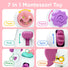 1 6-9-12-18 2 3 iPlay, iLearn Baby Unicorn Activity Cube, Infant Busy Cube Montessori Toy for Year Old, Babies Carseat