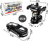 Transforming Toys Car - 2 in 1 Deformation Friction Powered Car Truck (Black)