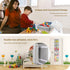 4 Closet Woodoulogy Hanging Toy Storage over Door, Block Stuffed Animal Organizer Idea with Removable Case Bag, Bi-Fold