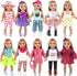 ebuddy 10 Sets 18 Inch Doll Clothes and Accessories - Fashion Outfits