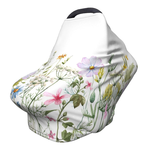 Schgap Wildflowers Car Seat Covers for Baby, Nursing Cover Breastfeeding Baby Carrier Covers