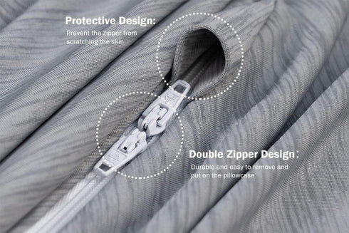 INSEN C Shaped Pregnancy Pillow - Comfortable Maternity Support in Glossy Gray