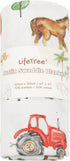 LifeTree Muslin Swaddle Blankets, Soft Large Baby Swaddles for Boys Girls, Neutral Newborn Nursery Essentials 47" x 47"