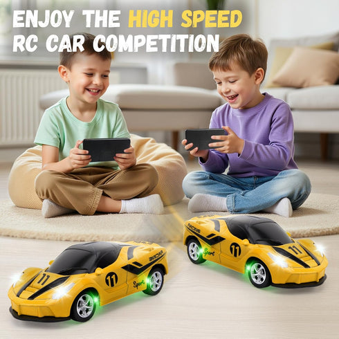 1/64 4-7 8-12, 2.4GHz 3 SASBSC Mini Rc Car Toys for Boys Age Small App & Remote Control Cars with Speed Modes for Kids
