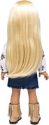 I'm A Girly Fashion Doll Zoe with Golden Blonde Interchangeable Synthetic Wig, 18" Tall Fashionista Model