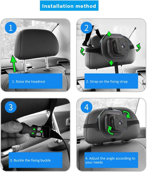 Generic 2 5" Car Baby monitorrBaby Car Camera for Kids - Dual Channel Car Baby Monitor with Split Screen,Night Vision