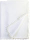 Carriage Boutique Special Occasion Off White Qulited Blanket with Lace Trim