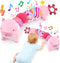 FVNPIHAM Baby Toys 0-12 Months, Infant Musical Caterpillar Baby Stuffed Animals with Crinkle,
