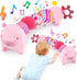 FVNPIHAM Baby Toys 0-12 Months, Infant Musical Caterpillar Baby Stuffed Animals with Crinkle,