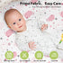 33x20 Baby Bedside Bassinet Sheets Fitted Girl, Compatible with Baby Delight Dream On Me & Most Rectangle Bedside
