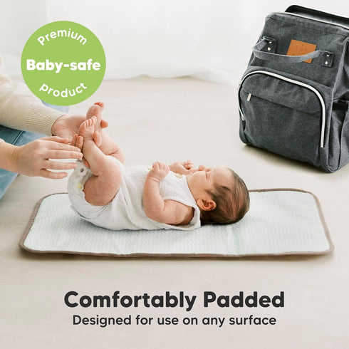 KeaBabies Portable Diaper Changing Pad and Car Seat Cover for Babies - Waterproof Foldable Baby Changing Mat