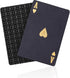 Waterproof Playing Cards - Plastic Deck of Gift Poker Cards in Black Diamond Design
