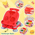 3 1 Set, 3+ (12 Crelloci in Color Dough Kitchen Creations Ice Cream Spaghetti Burger Maker Machine, Art Crafts Food