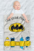 LOGOVISION Batman Lightweight Baby Blanket - 30"X40", Crib Crime Fighter Design for Infants Girls & Boys