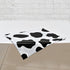 2 Pcs Cow Print Tablecloth - 87 x 51 Inches Plastic Table Cover for Farm Animal Birthday Party Supplies
