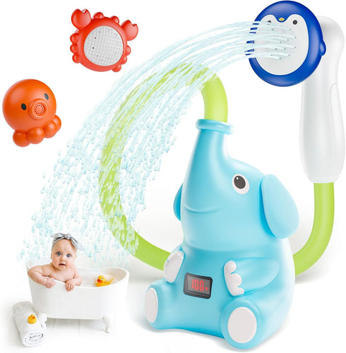 HEMRLY Baby Bath Toys, LED Water Temperature Display, Bath Toys for Infants