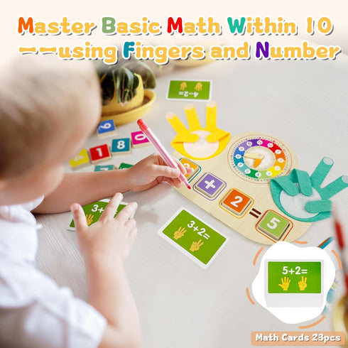 twivah 3-5, 5-7, Counting 2 3 4 5 6 7 Toddler Learning Toys Educational Games with Visual Timer for Kids Montessori