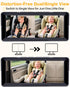 Thybro 1080P 6.8" 2-Kids Setup Dual Baby Car Camera: Night Vision Monitor from Head to Toe at Once - USB Plug & Play