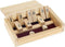 WE Games Mini Shut The Box Game, Wooden 5.5 inches, 9 Number Flip Tiles, Travel Size, Birthday Gifts, Home Decor