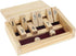 WE Games Mini Shut The Box Game, Wooden 5.5 inches, 9 Number Flip Tiles, Travel Size, Birthday Gifts, Home Decor