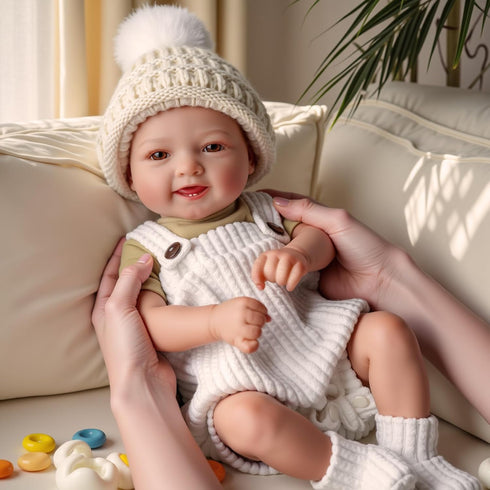 17 Inch 3+ BABESIDE Lifelike Reborn Baby Dolls Dara - Realistic-Newborn Baby Doll Girl Handmade Real Life Baby Dolls