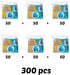 (6-Pack) 50 Count Nuby Diaper Disposal Bags for Baby - Disposable Bags - Fresh Baby Powder Scent - Blue