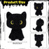 Cute Black Cat Plush Toy - Kawaii Black Cat Stuffed Animals - Creative Soft Stuffed Cat Plush Toys for Kids Boys Girls