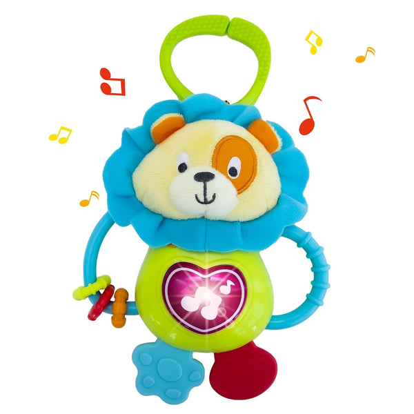 KiddoLab Musical Caesar Teething Toy for 3 Months and Up - Baby Teether,