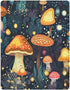 FUGIDOG 27 39 Inch Fitted Crib Sheet for Boys Girls Mushrooms Forest Soft Breathable Unisex Crib Sheets Play Sheets