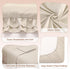 Set Set, 4 Set Wowelife Toddler Comforter for Girls, Pale Beige Toddler Bedding Pieces Double Ruffles Soft