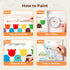 1-3, 2-4, 4-6, Jar Melo Paint with Water Books for Toddlers, Mess Free Watercolor Painting Activity for Kids Ages Art